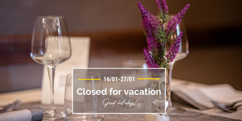 Closed for vacation!
